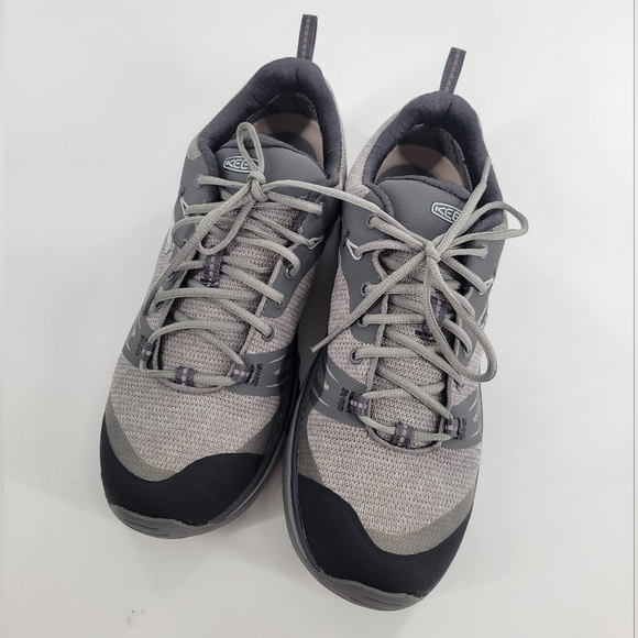 Keen Women Terradora II Waterproof Grey Fabric Hiking sneakers sz 7 - Picture 1 of 6
